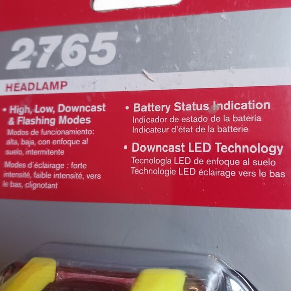 Pelican 2765 Yellow 155 Lumens LED Head Lamp Hands Free Industrial Flashlight - Picture 8 of 14